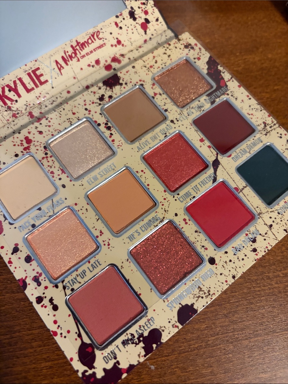 KYLIE A Nightmare on Elm Street Eyeshadow Palette and Lipshine- Burgundy & Pink - Picture 2 of 4